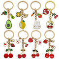 Tropical Fruit Charm Keychains in 43 Pictured Variations for Bags and Keys view 5