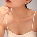 Zircon Infinity Necklace Bracelet Flower Station Set view 3