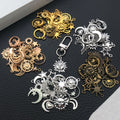 Matte Gold-Tone Sun and Moon Metal Charms with 6 Listed Options view 4