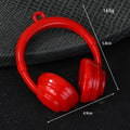 Glossy Acrylic Mini Headphone Shaped Charm Pendant Bead Four Colors view 3