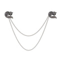 Fox Tassel Metal Brooch Pin for Jackets and Lapels view 1