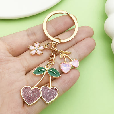 Image 1 showing heart keychains shown in the product image.