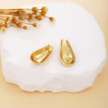 Thirty Gold Tone Sculptural Leaf Heart Shell and Geometric Earrings view 8