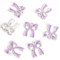 Enamel Ribbon Bow Jewelry Components For DIY Earrings And Bracelets Charms view 9