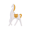 Gold Tone Silver Tone Horse Enamel Two Designs Metal Brooch Pin view 6