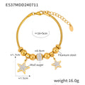 Gold Star Moon Tree of Life Bead Bracelets Titanium Steel view 8