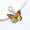 Printed Acrylic Butterfly Bag Charms Heart Clasp 8 Styles view 7