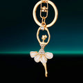Jeweled Ballerina Angel Keychains in Six Bright Skirt Colors view 6