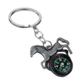 Horse Compass Metal Keychain in Six Color Finishes view 5