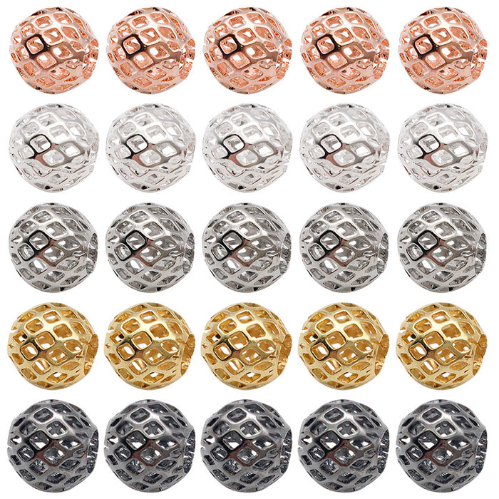 Metallic Spacer Bead Metal Beads with 5 Listed Options