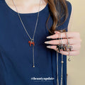 Horse Charm Layered Necklace In Two Colors Jewelry Design view 1