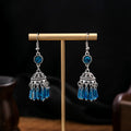 Fifty-One Turquoise Look Beaded Boho Dangle Earrings view 4