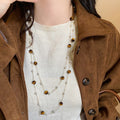Brown Beaded Pendant and Layered Necklaces in Thirteen Styles view 2