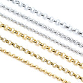 Round Link Stainless Steel Jewelry Chain in Six Options view 1