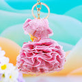 Gold Mesh Ballgown Doll Keychains in Five Dress Colors view 4