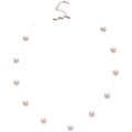 White Imitation Pearl Station Necklace With Fine Chain view 5