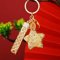 Full Crystal Star Keychains with Jeweled Wrist Straps in Eight Colors view 8