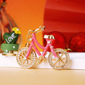 Jeweled Bicycle Keychains in Four Colors with Braided and Plain Loops view 8