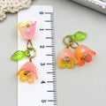 Acrylic 3D Lily of the Valley Flower Charm Pendant for DIY Earrings Necklace