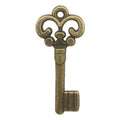 Antique Bronze Tone Key Charms in Assorted Ornate Designs view 6