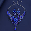 Black Silver Tone Lock Crystal Four Designs Metal Necklace 4 Pictured Designs view 2