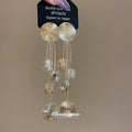 Mixed Tone Textured Disc Cascade Drop Earrings Jewelry view 2