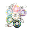 Printed Resin Swim Ring Clip Keychains in Eight Colors view 3