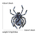 Rhinestone Spider Brooch Halloween Crystal Insect Pin view 11