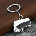 Mini Cartoon Bus Zinc Alloy Keychain for Kids and Gifts