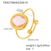 Pink Glass Ring