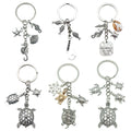 Starfish, Shell and Mermaid Charm Keychains in 36 Pictured Variations for Bags and Keys view 5