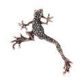 Leaping Frog Brooch with Rhinestone Body and Long Legs view 5