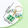 Soccer Charm Keychains Featuring Yellow Soccer Across 21 Pictured Variations view 9