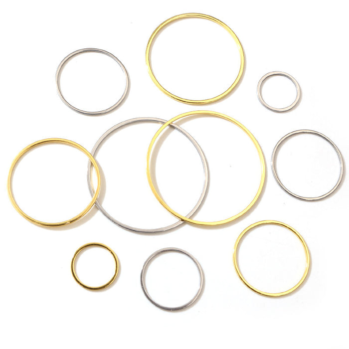 Stainless Steel Hoop Earring Findings in Twenty Size Options