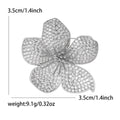 Pavé Five Petal Flower Brooch Decorative Lapel Pin view 5