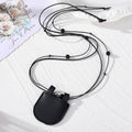 Leather Mini Pouch Cord Necklaces Vase Bag 6 Styles view 4