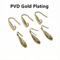 Long Teardrop Earring Hooks in Eight Finish Options view 11