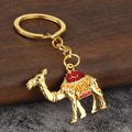 Metal/Alloy Camel Keychain With Colorful Saddle, 10 Styles view 3