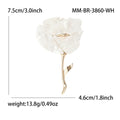 Long Stem Translucent Poppy Brooch in Ten Colorways view 5