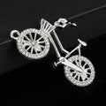 Rhinestone Bicycle Charm Pendant Gold Tone And Silver Tone Five Styles view 6