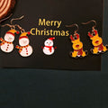 Enamel Christmas Dangle Earrings Nine Holiday Charm Styles view 3