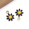 Gold Black Daisy