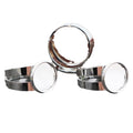 Silver Tone Adjustable Ring Blanks with Round Bezel Pads view 5