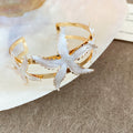 Gold Metal Enamel Starfish Cuff Bracelets And Arm Spirals view 7