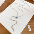 Blue Starfish And Pearl Beaded Necklaces In Two Styles view 1