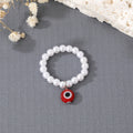 Faux Pearl Evil Eye Stretch Bracelets and Beaded Rings view 11