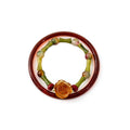 Rose Bamboo Bead Bracelet and Red Bangle Two Piece Set view 5