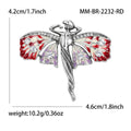Winged Dancer Brooch in Four Enamel and Crystal Palettes view 8