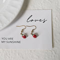 Enamel Mini Raspberry and Cherry Drop Earrings 3 Styles view 4