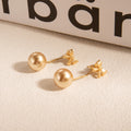 Champagne Pearl Look Bow Two Way Dangle Stud Earrings view 4
